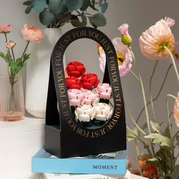Black Valentines Lego Flowers