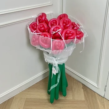 6 Red Roses Balloon