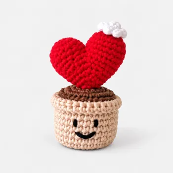 Crochet Rose in a Frame