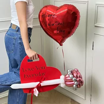 Rainbow's Crown Balloon Bouquet