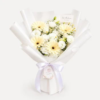 Radiant Embrace White Bouquet