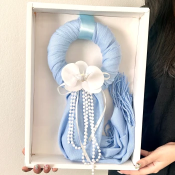 Vintage Blue Scarf Malai