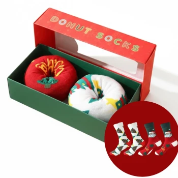 Christmas Doughnut Socks