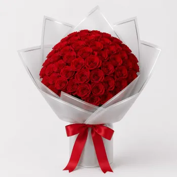 50 Red Roses Grand Expression of Love