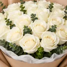 30 White Roses Bouquet Pure Love 3