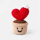 Crochet Rose in a Frame 1