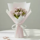 Crochet Pink Rose Bouquet - Standard