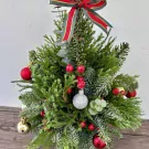 Christmas Tree Vase - Black Vase
