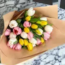 Assorted 30 Tulips Bouquet - 30 tulips