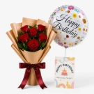 Combo HBD My Darling - 6 Roses
