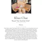 Khao Chae set in a woven basket with small bowls of rice and accompaniments.