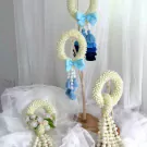 Blue Artificial Malai - Blue artificial malai
