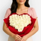 Blooming in Love 50 White Roses - standard