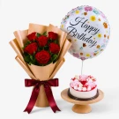 Combo Very Birthday - 6 Roses