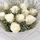 White Magic White Roses Bouquet 3
