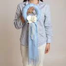 Vintage Blue Scarf Malai - Standard