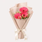 3 Pink Gerberas and Chamomile