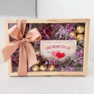 Dried Flower With Ferrero Box - Box