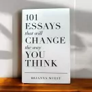 101 Essays That Will Change The Way You Think book cover with black text on a white background.
