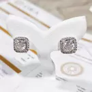 1-Carat Ava Asscher-Cut Moissanite Diamond Earrings - 1-Carat Ava Asscher-Cut Moissanite Diamond Earrings