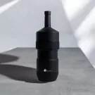 Black Sunny wine chiller with a sleek, modern design and a textured band.
