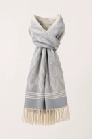 Ivory Malai Thai Silk Scarf