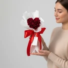 Heart Shape Preserved Rose Bouquet - standard