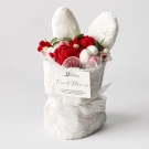 Bunny Ears Cloth Bouquet - Red