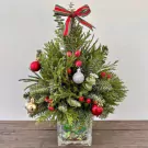 Christmas Tree Vase - Black Vase