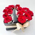 Roses and Wine Box - Roses and wine