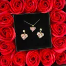 Be My Valentine Earrings and Necklace Set - set