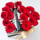 Roses and Wine Box - Roses and wine
