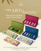 Le Souri Choco gift boxes with assorted artisanal chocolates.