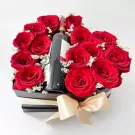 Roses and Wine Box - Roses and wine
