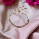 Infinity Tennis Bracelet - Gold