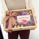 Dried Flower With Ferrero Box - Box