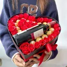 Red Wine and Ferrero Box - Red WIne