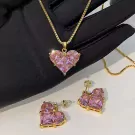 Be My Valentine Earrings and Necklace Set - set
