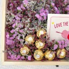 Dried Flower With Ferrero Box - Box