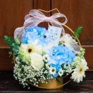 Golden Bloom & Jasmine Garland Basket Set