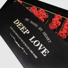 Black box with "DEEP LOVE" in gold letters and red roses.