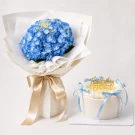 Combo Blue Coconut HBD - Coconut Cake 1lb maiko