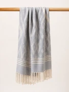 Ivory Malai Thai Silk Scarf