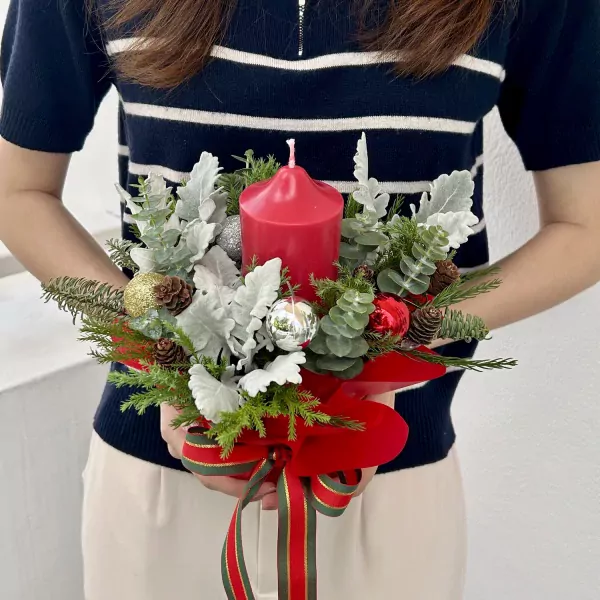 Red Christmas Candle Set - Standard