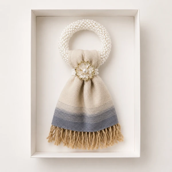 Ivory Malai Thai Silk Scarf