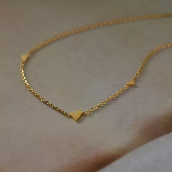 Titanium Steel Heart Necklace - Steel Dainty Heart Necklace
