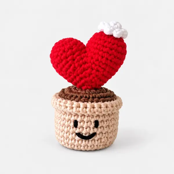 Crochet Rose in a Frame 1