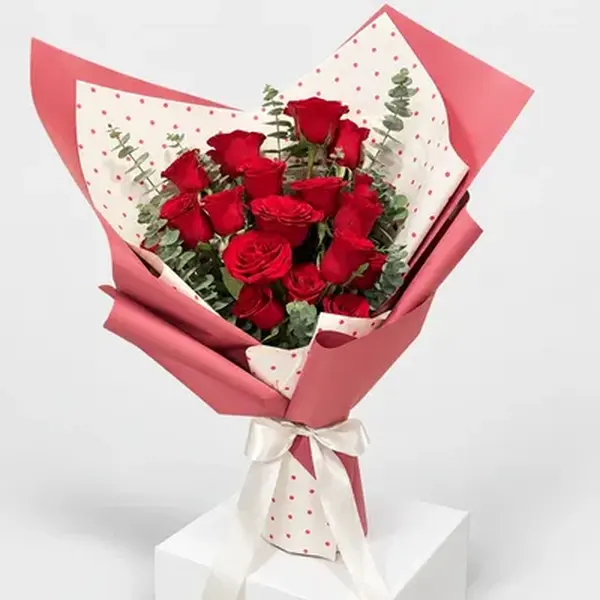 Red Roses Polka Dot Delight 1