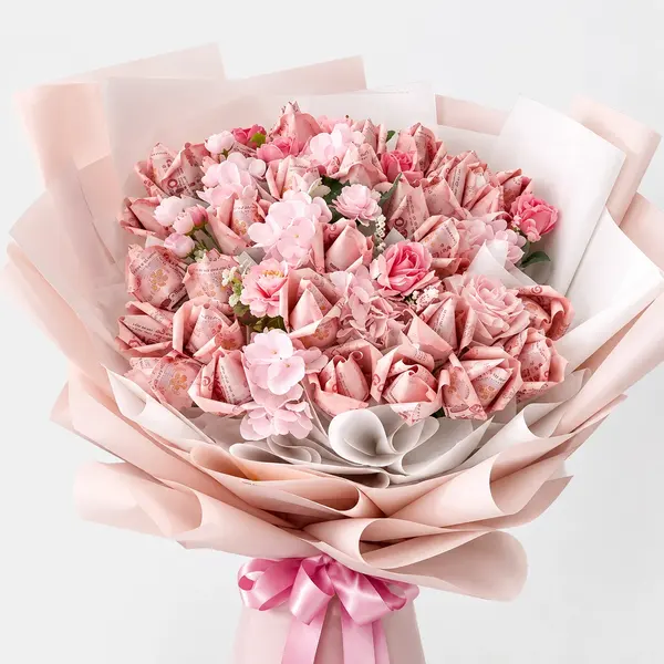 Blush Delight Money Bouquet 3