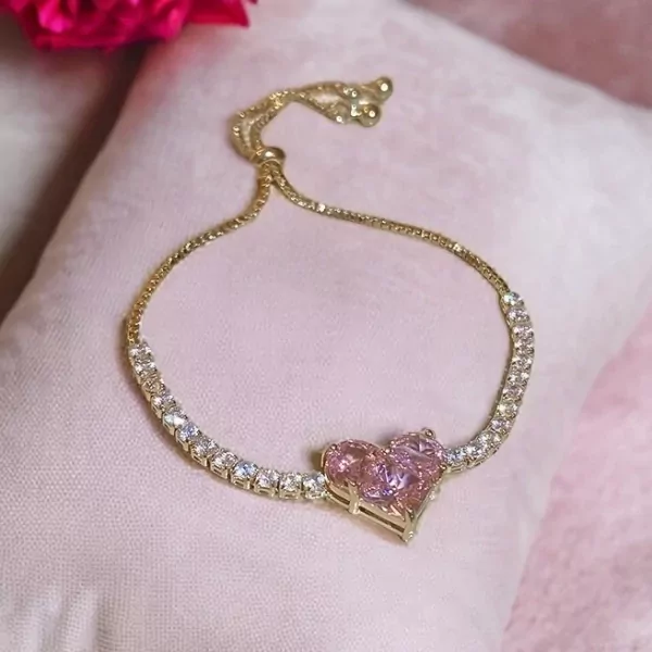 Crystal Heart Bracelet - Crystal Heart Bracelet